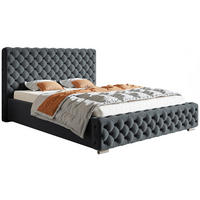 BETT Grau BEN 12 Mit Bettkasten 180x200 cm - Graphitfarben, Textil (180/200cm) - Sepro Meble