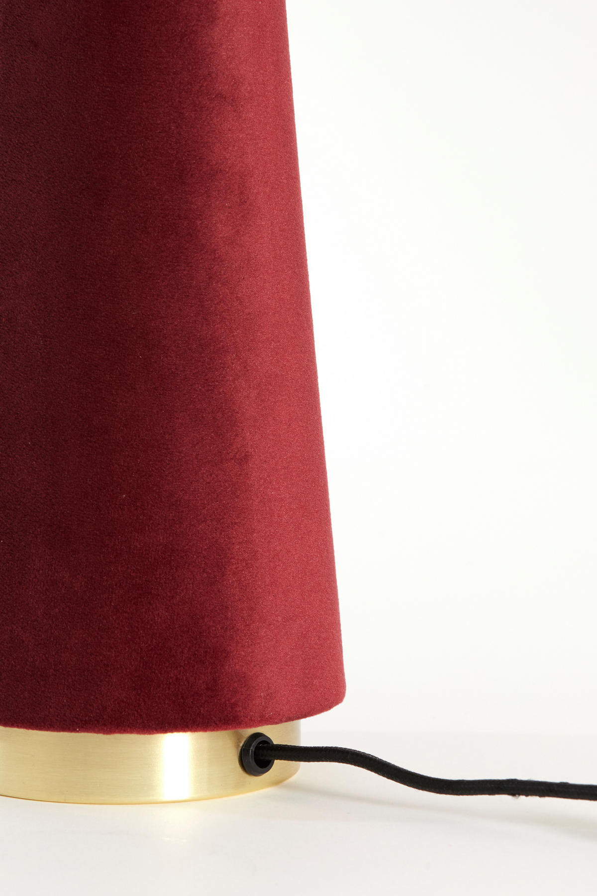 TISCHLAMPE Devia Rot Ø30/61 cm - Rot, Textil (30/30/62.5cm) - Light & Living