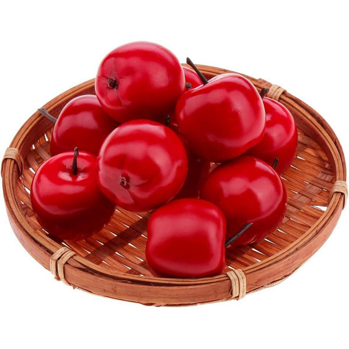 KÜNSTLICHE Äpfel 27-teiliges Set Rot - Rot, Kunststoff (9.8cm)