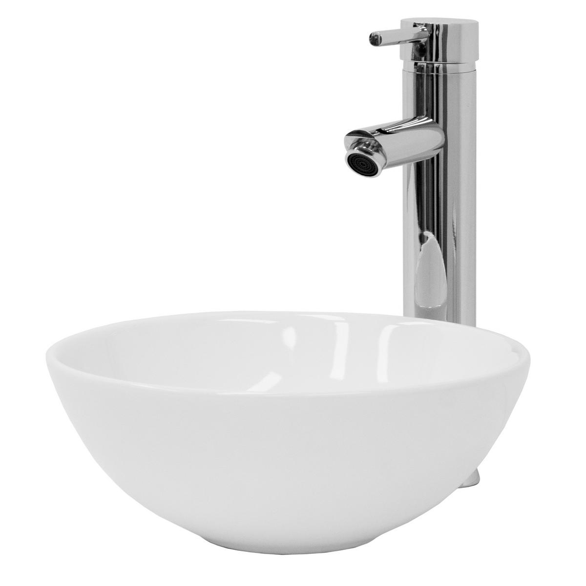 WASCHBECKEN - Weiß, Keramik (28/11.6/28cm) - ML-DESIGN