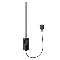 HEIZSTAB 600W Schwarz für Badheizkörper mit Thermostat und Digitalanzeige - Chromfarben, Metall - LuxeBath