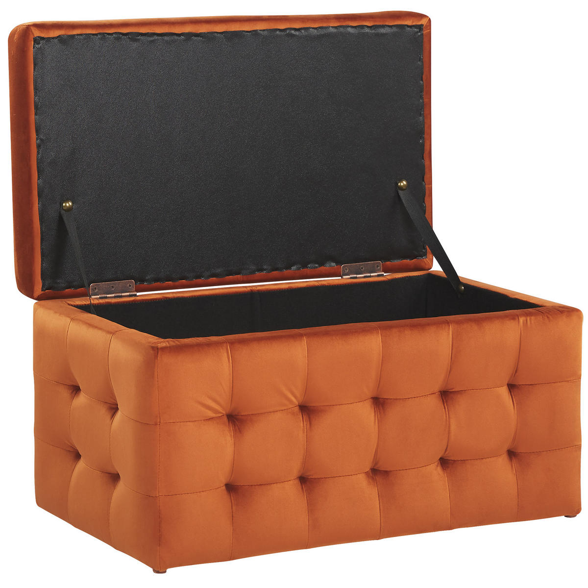 TRUHENBANK Michigan 42/72/40 cm - Orange, Textil (72/40/42cm) - Beliani
