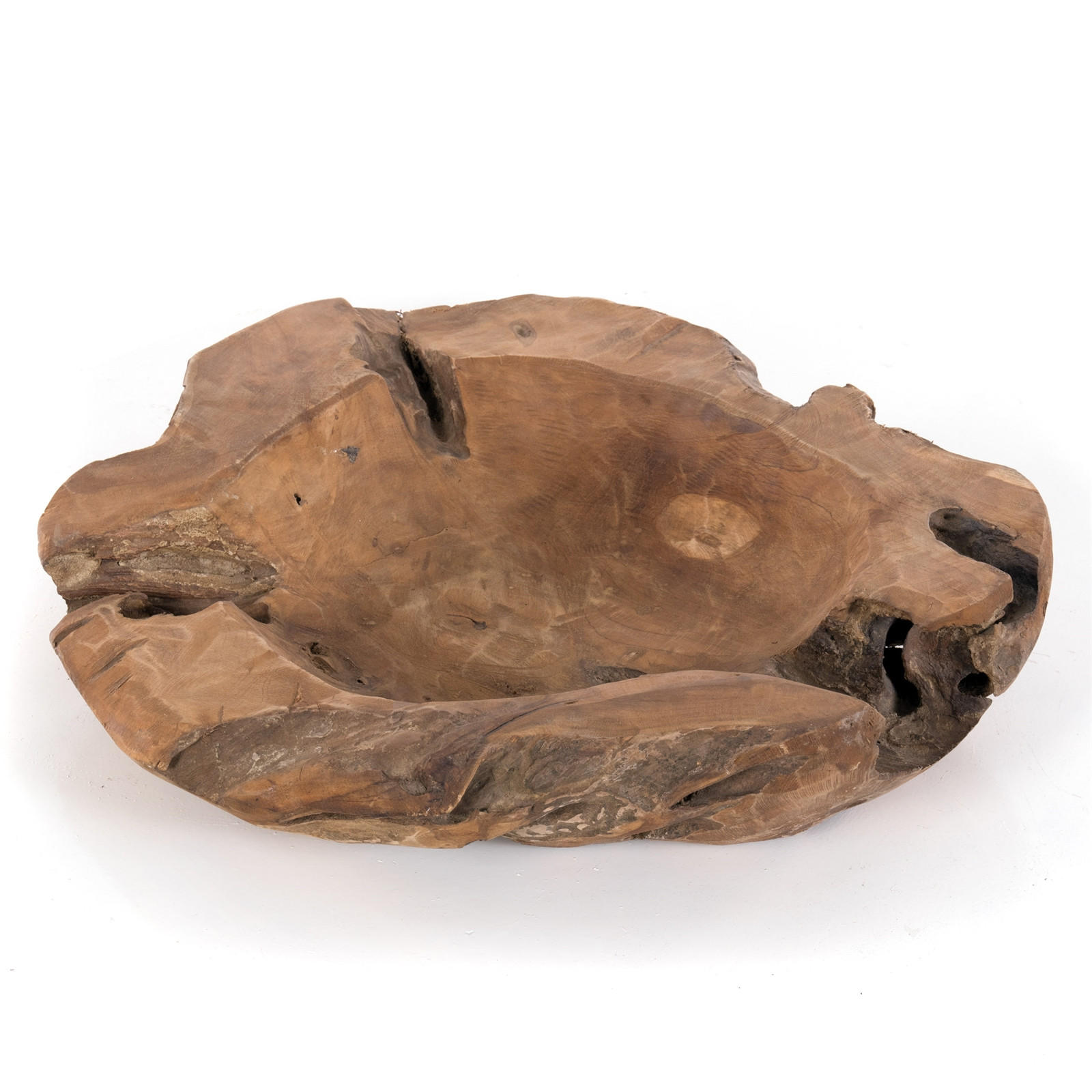 DEKO SCHALE TEAKROOTS 40 Teakholzwurzel naturfarben - Naturfarben, Holz (5cm) - DESIGN DELIGHTS