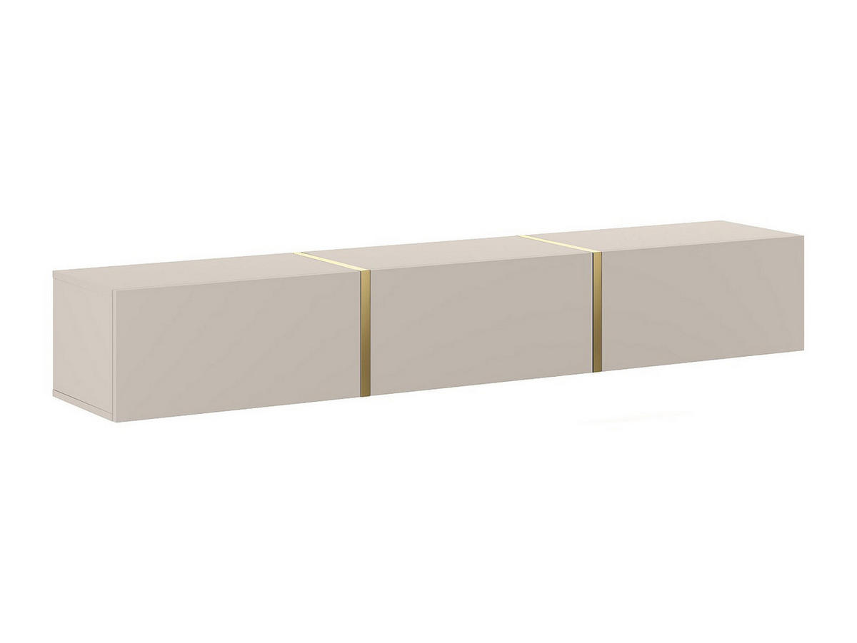 TV-HÄNGESCHRANK - 179.9 x 34.6 - holz - beige, goldfarben Marzialo - Beige/Goldfarben, Holz (179.9/27.7/34.6cm) - Vente-Unique