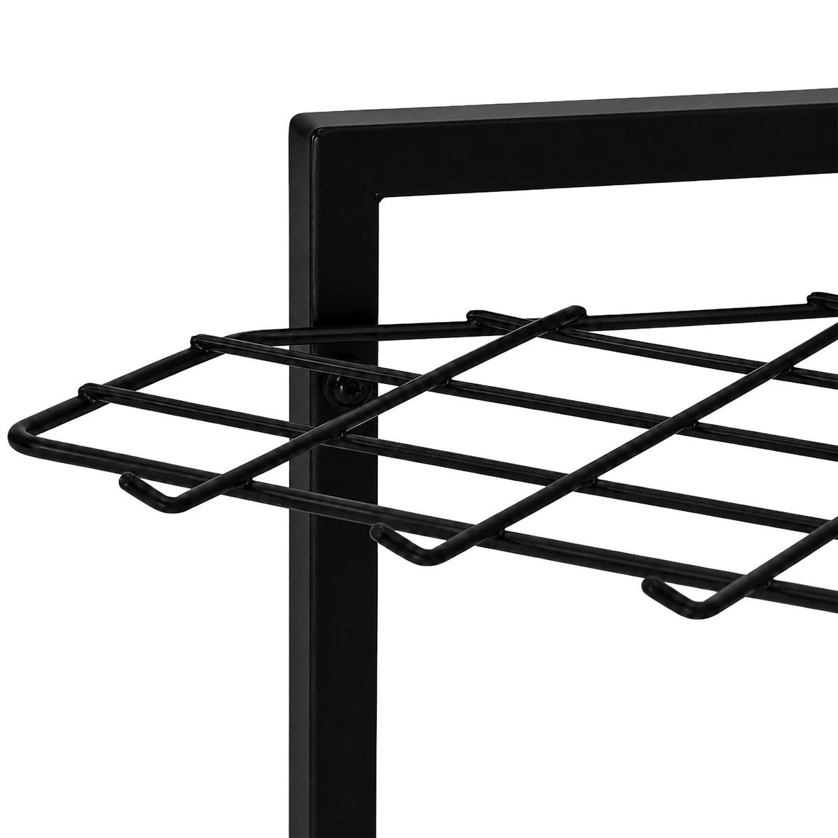 REDSKAPSSTÄLL Svart stål för 34 verktyg - Svart, Metall (43/66/32cm) - Relaxdays