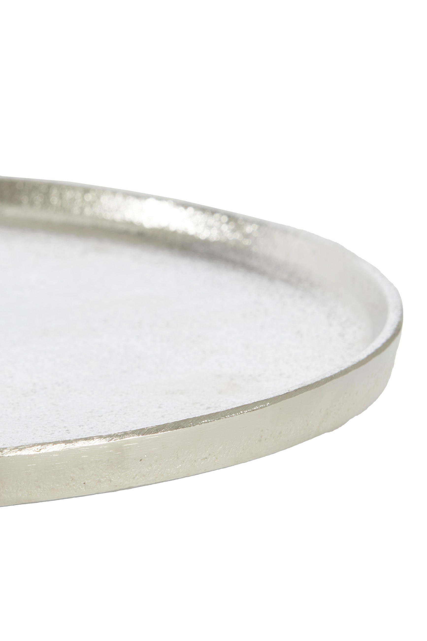 SCHALE Maes Silber Ø50/1.5 cm - Silberfarben, Metall (50/1.5cm) - Light & Living