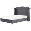 POLSTERBETT 180/200cm Grau Ayette - Grau, Textil (180/200cm) - Beliani