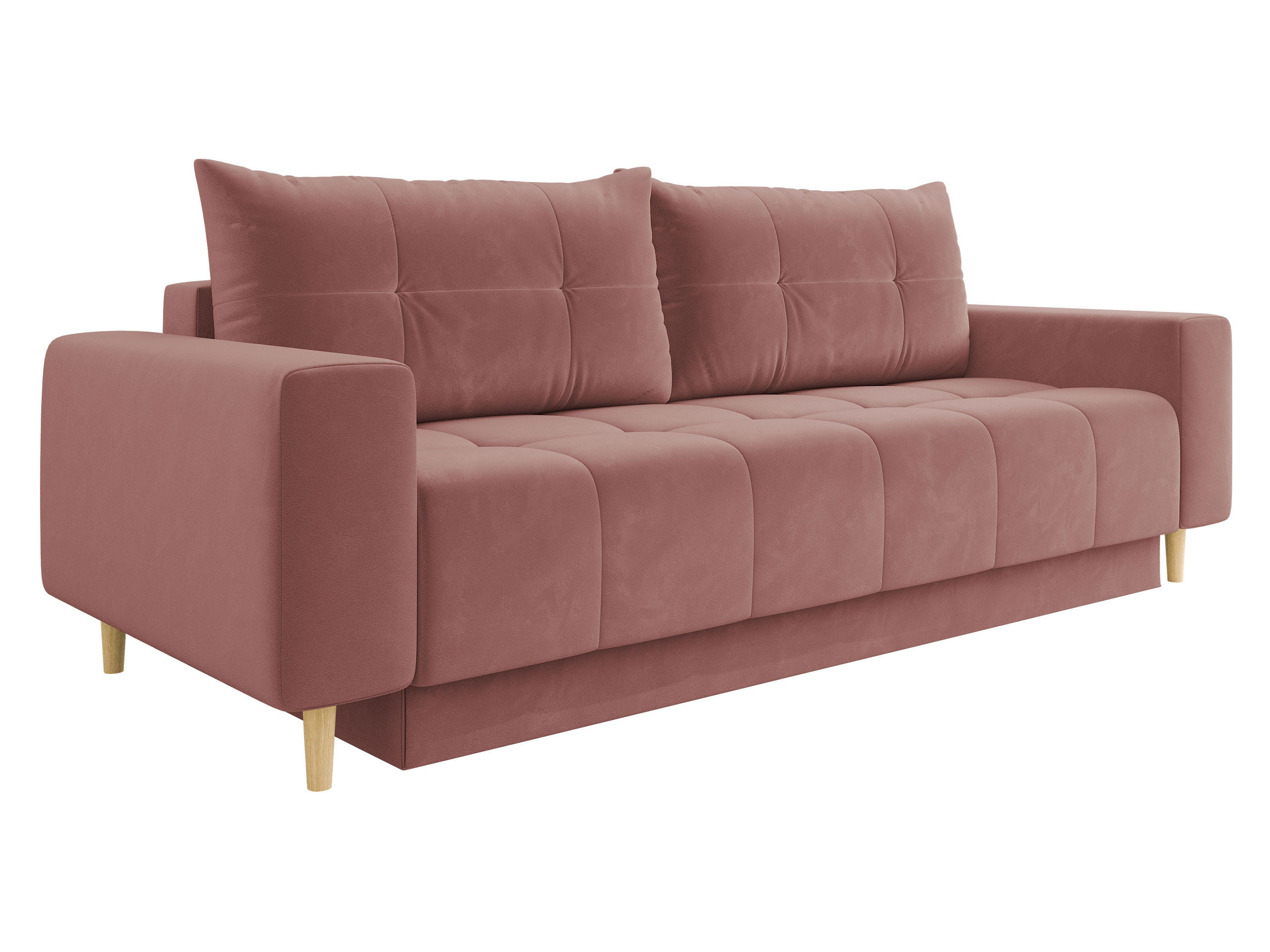 SCHLAFSOFA Santi - Rosa, Holz/Textil (244/88/96cm) - MIRJAN24