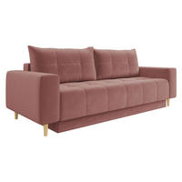 SCHLAFSOFA Santi - Rosa, Holz/Textil (244/88/96cm) - MIRJAN24