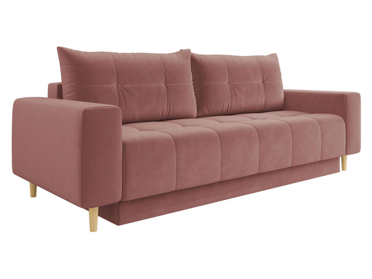 SCHLAFSOFA Santi - Rosa, Holz/Textil (244/88/96cm) - MIRJAN24