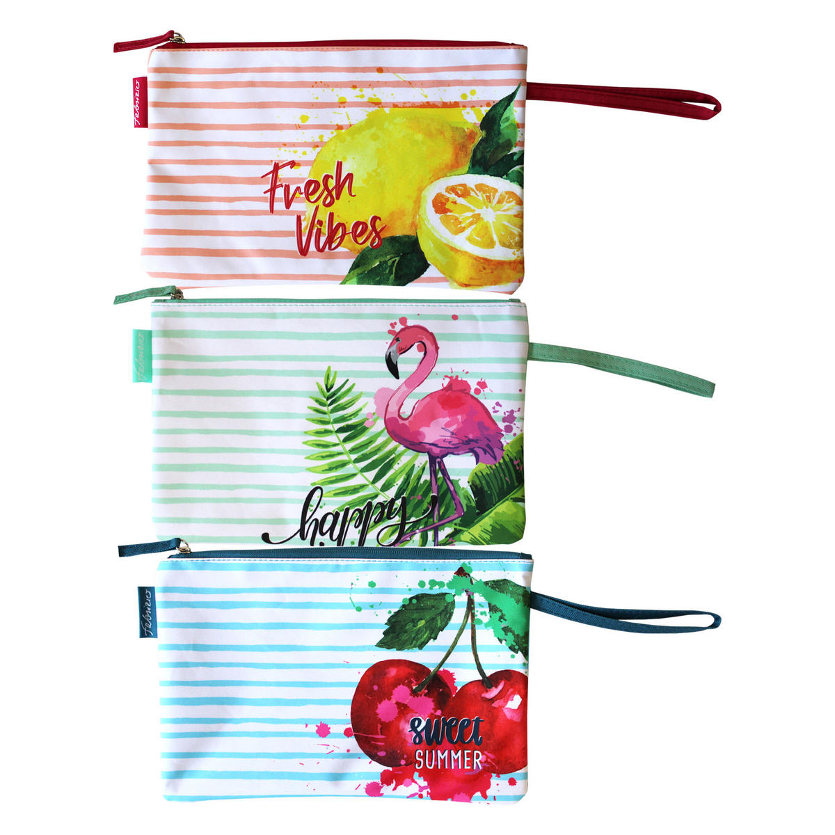 BIKINI WETBAG Fresh Vibes Lachs Badetasche wasserdichte Nasstasche - Rosa, Kunststoff (20/20/30cm) - TiborTex