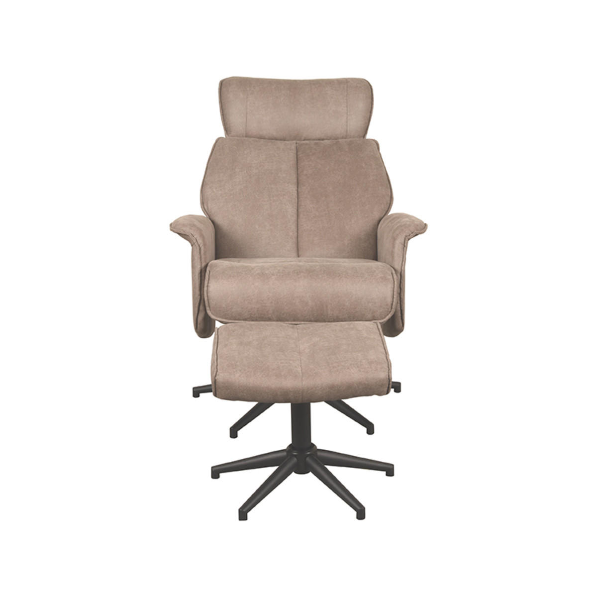 SESSEL Verdal Taupe 79/77/109 cm - Taupe, Textil (77/109/79cm) - LABEL51