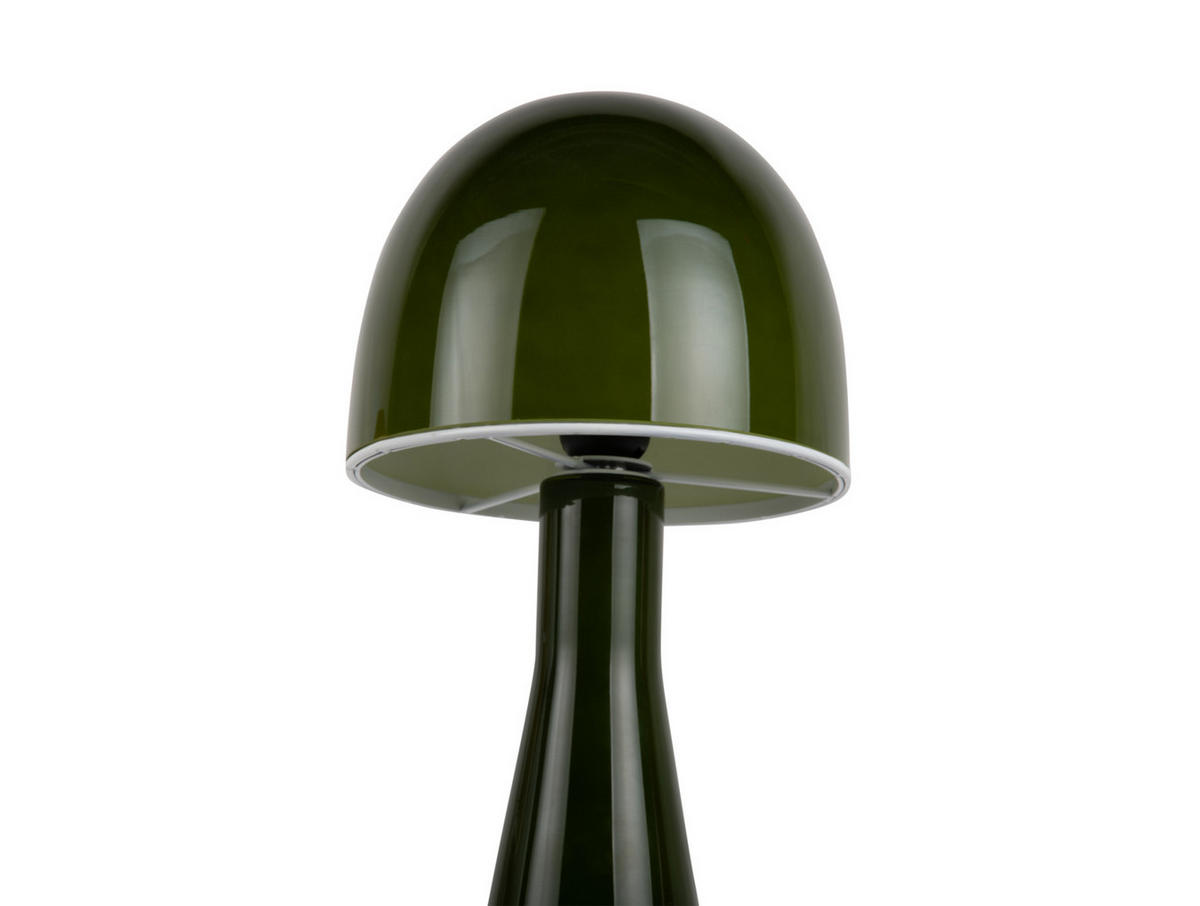 TISCHLAMPE Bombin 20/20/45 cm - Grün, Glas (20/20/45cm) - Leitmotiv