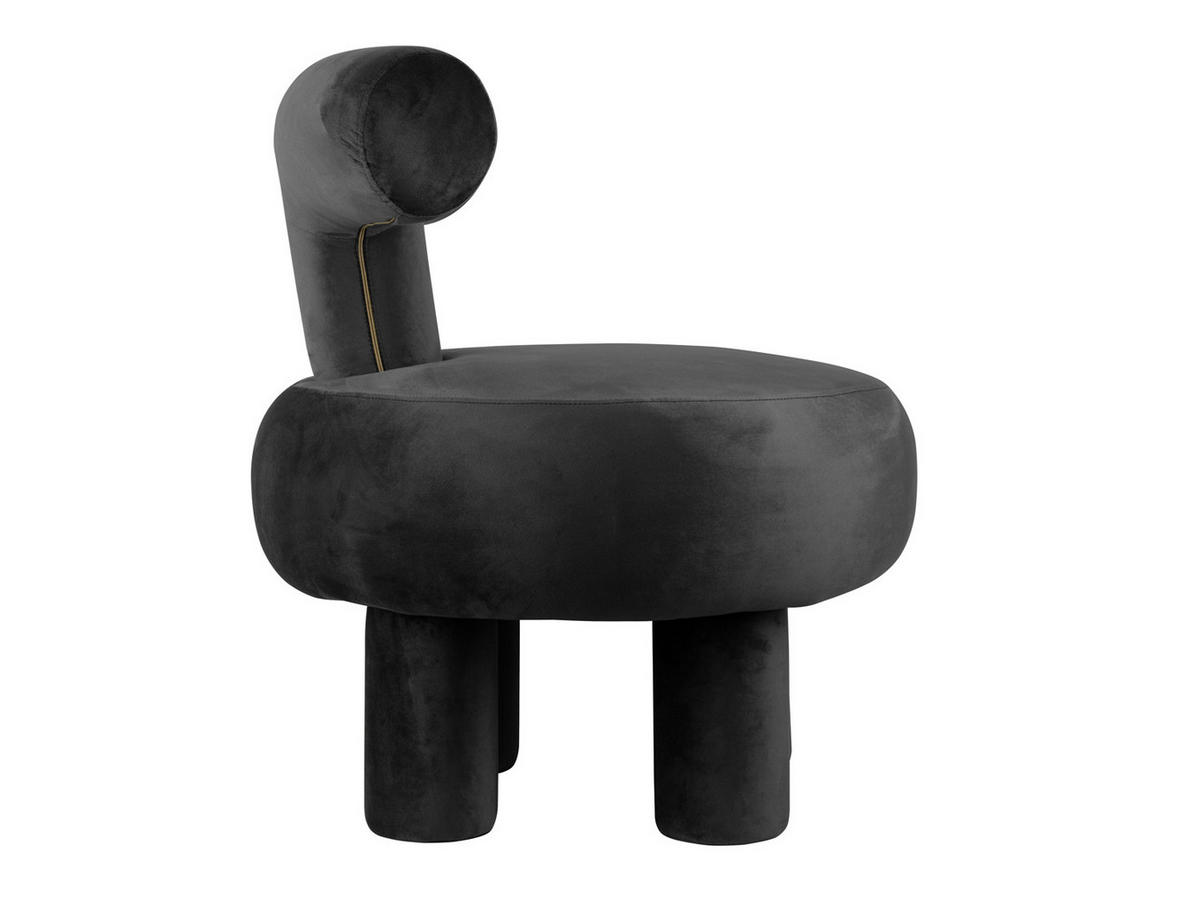SESSEL Abrazo 58/58/67 cm - Schwarz, Textil (58/67/58cm) - Leitmotiv