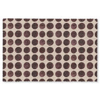 KOBERCE - Bodky - Vzor - Hnedý - 200x140 cm - tmavohnedá, textil/plast (200/0.4cm) - OnlyWow