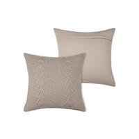 DEKOKISSEN 100% Baumwolle Megeve 40/40/2 cm - Beige, Naturmaterialien (40/40cm) - STOF