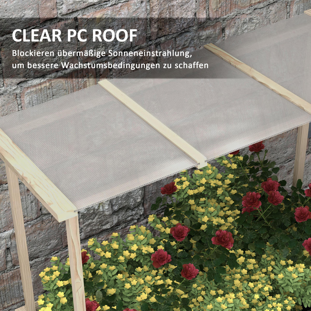 HOCHBEET, Naturholz, Tannenholz - Naturfarben, Holz (60/152/110cm) - Outsunny