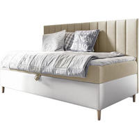 KINDERBETT MAYA 2 - Beige/Weiß, Holzwerkstoff (92/202cm) - Meblini