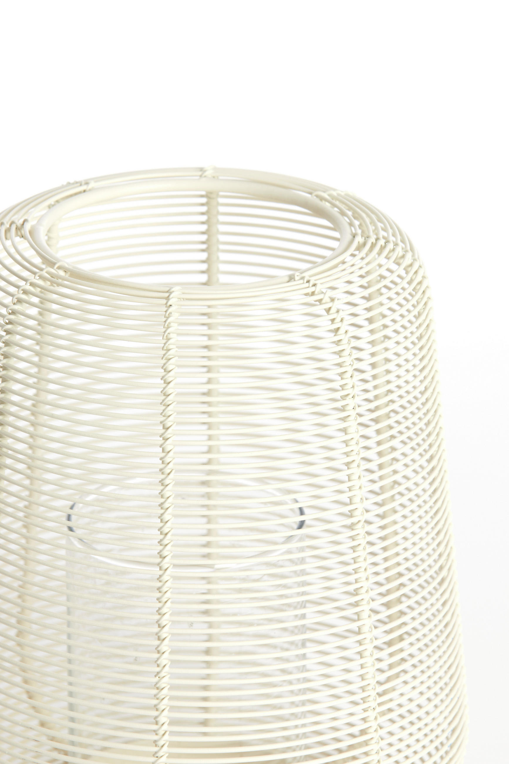 WINDLICHT Adeta Weiß Ø18/21 cm - Weiß, Metall (18/21/18cm) - Light & Living