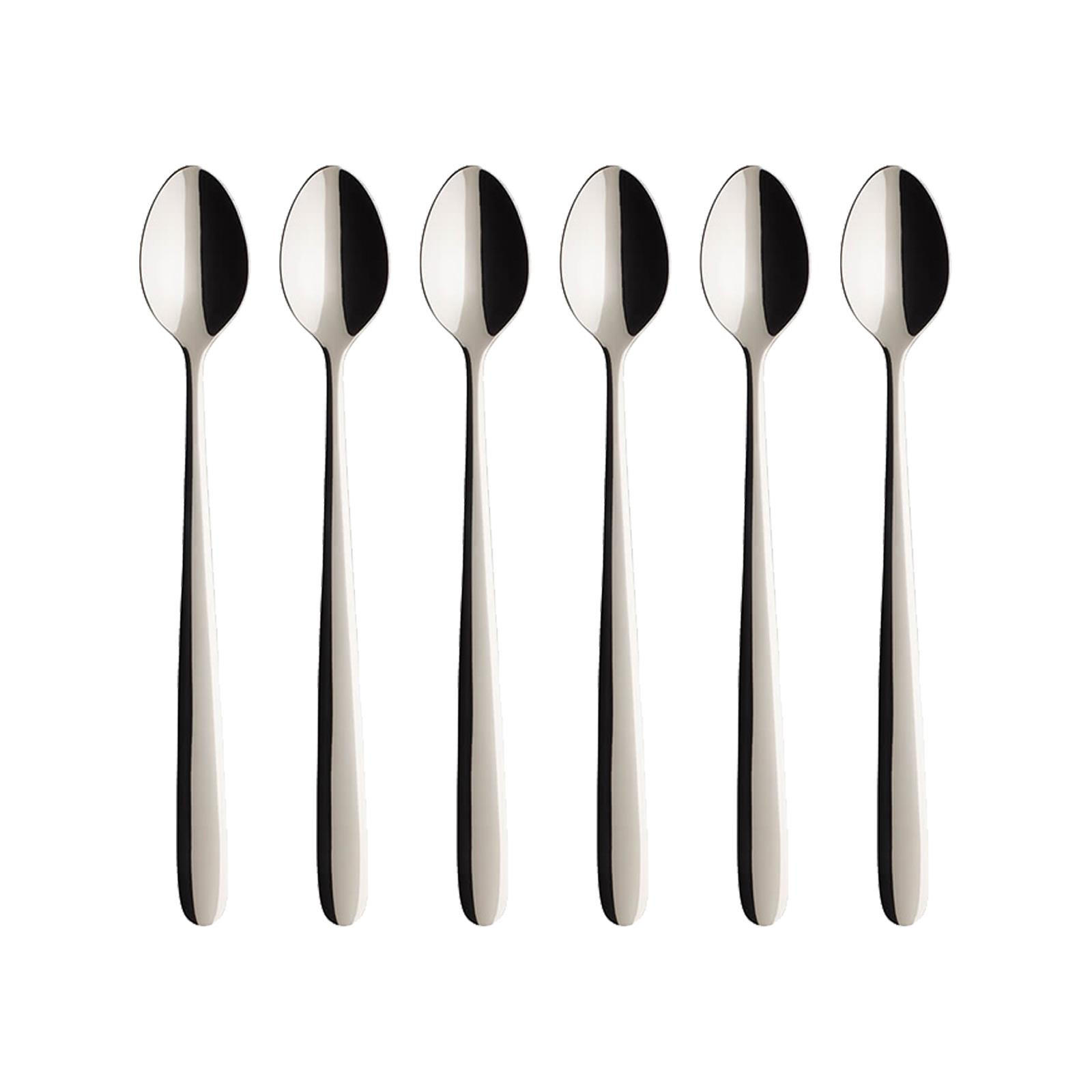 LONGDRINK LÖFFEL Daily Line silber 20 cm 6er Set - Silberfarben, Metall - Villeroy & Boch