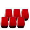 BECHER Elements Rot 465 ml 6er Set - Rot, Glas (0.465L) - Stölzle Lausitz