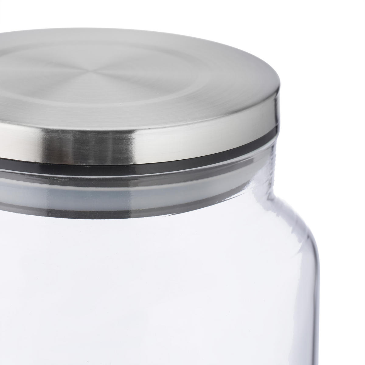 3xVORRATSGLAS - Transparent, Glas/Kunststoff (12/14/12cm) - Relaxdays