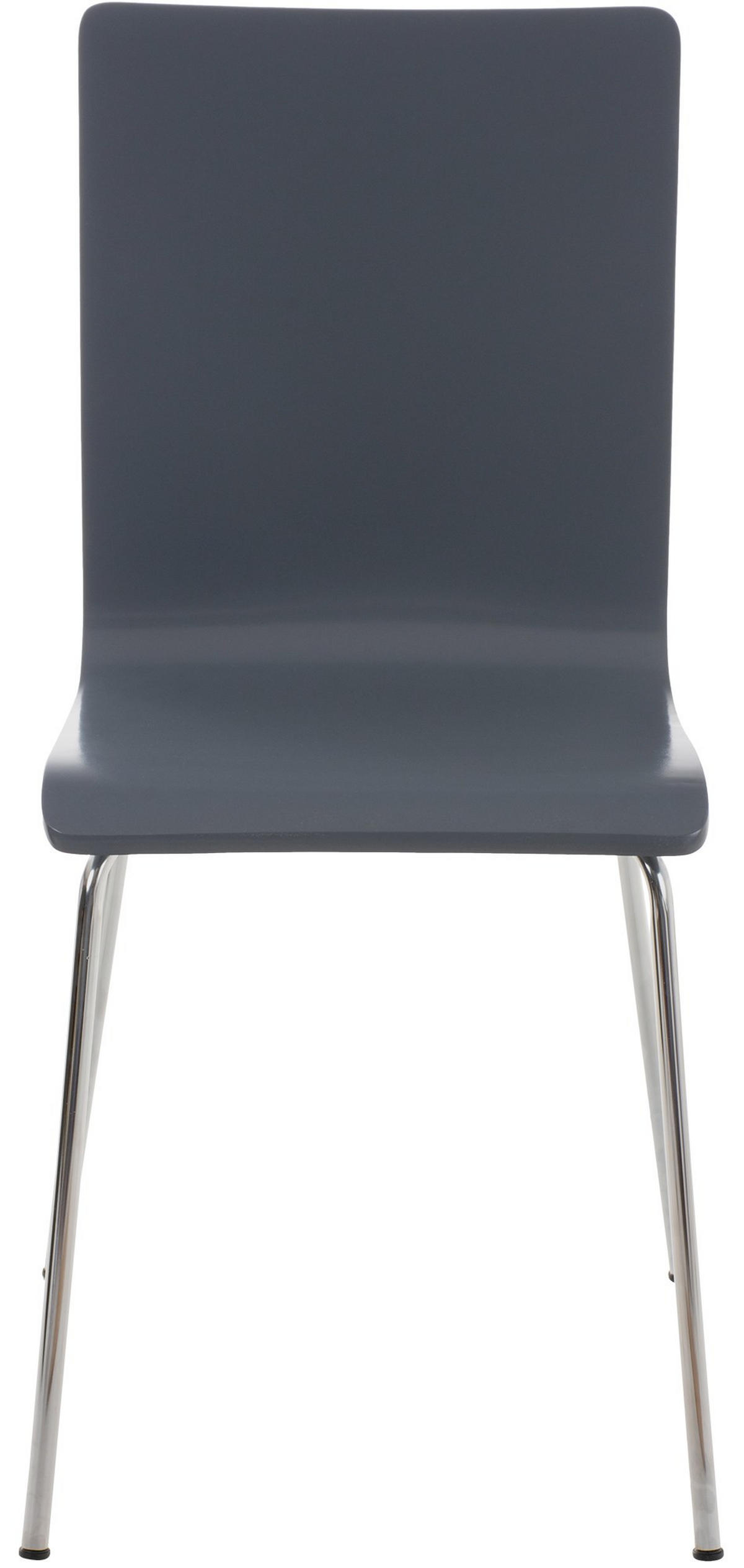 BESUCHERSTUHL PEPE 87x43x47 cm Grau Holz Metall - Grau, Metall (43/87/47cm) - DELUKE