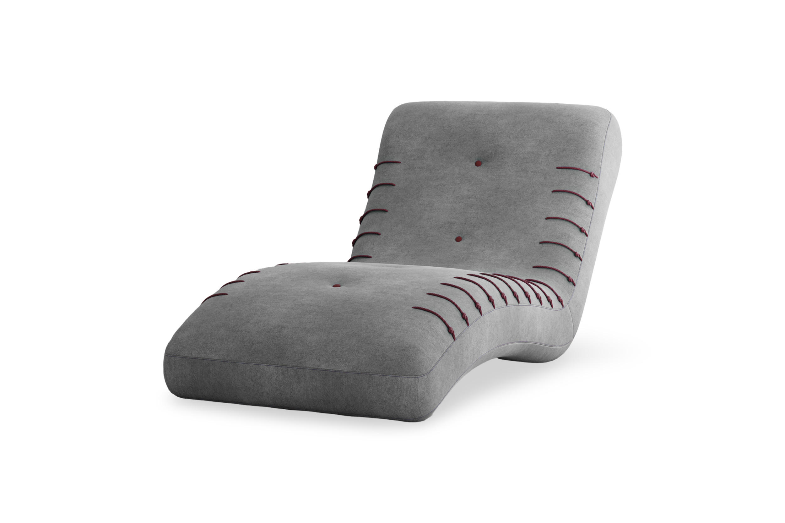 CHAISELONGUE SPLINE - Dunkelgrau, Holzwerkstoff (83/80/172cm) - Möblo