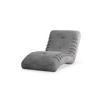 CHAISELONGUE SPLINE - Dunkelgrau, Holzwerkstoff (83/80/172cm) - Möblo