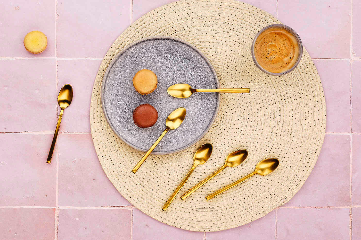 LÖFFEL 6er-Set Olaf - Gold - Goldfarben, Metall - Björn