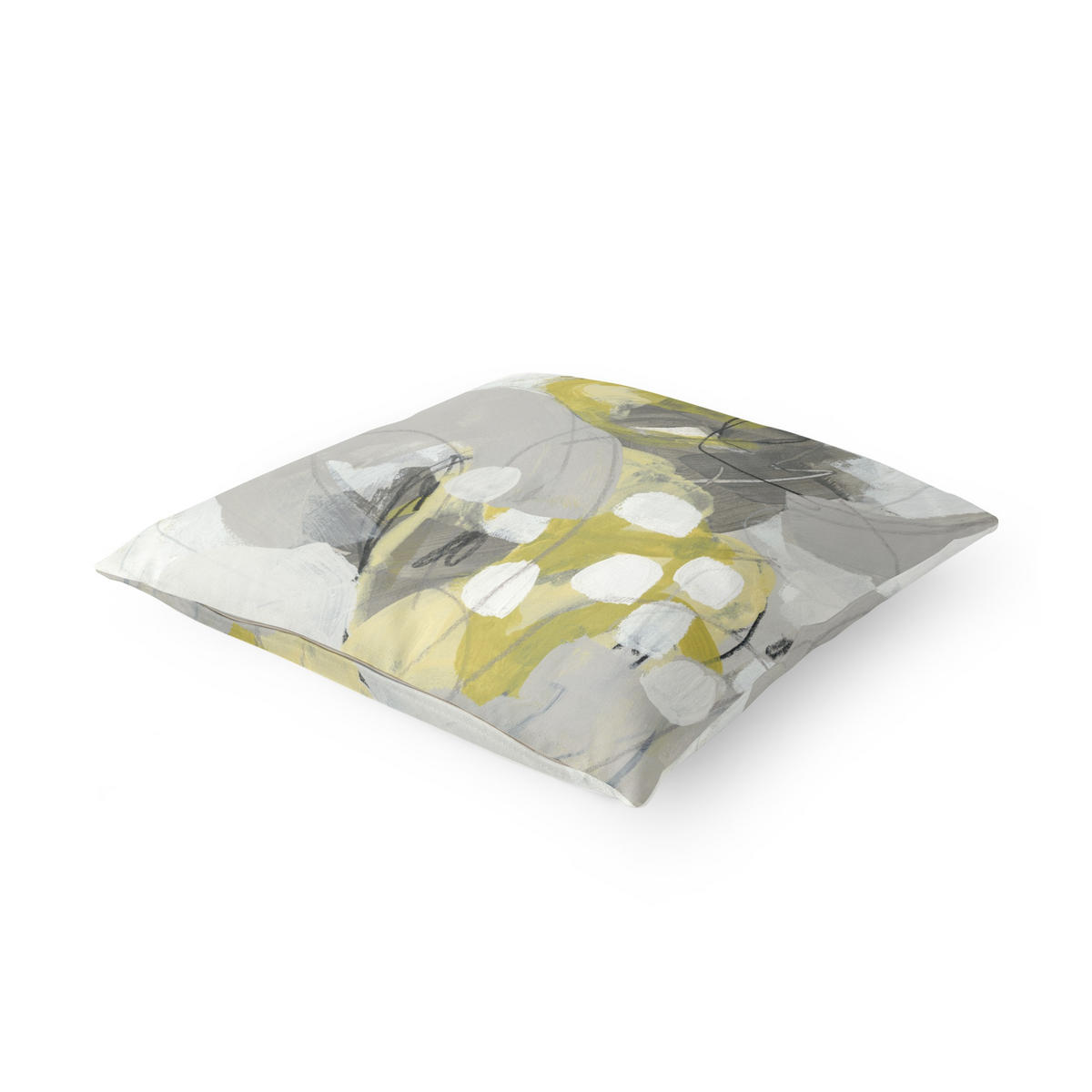 KISSENBEZUG Zitronen im Nebel IV 40/40 cm - Grau, Textil (40/40cm) - Bilderwelten