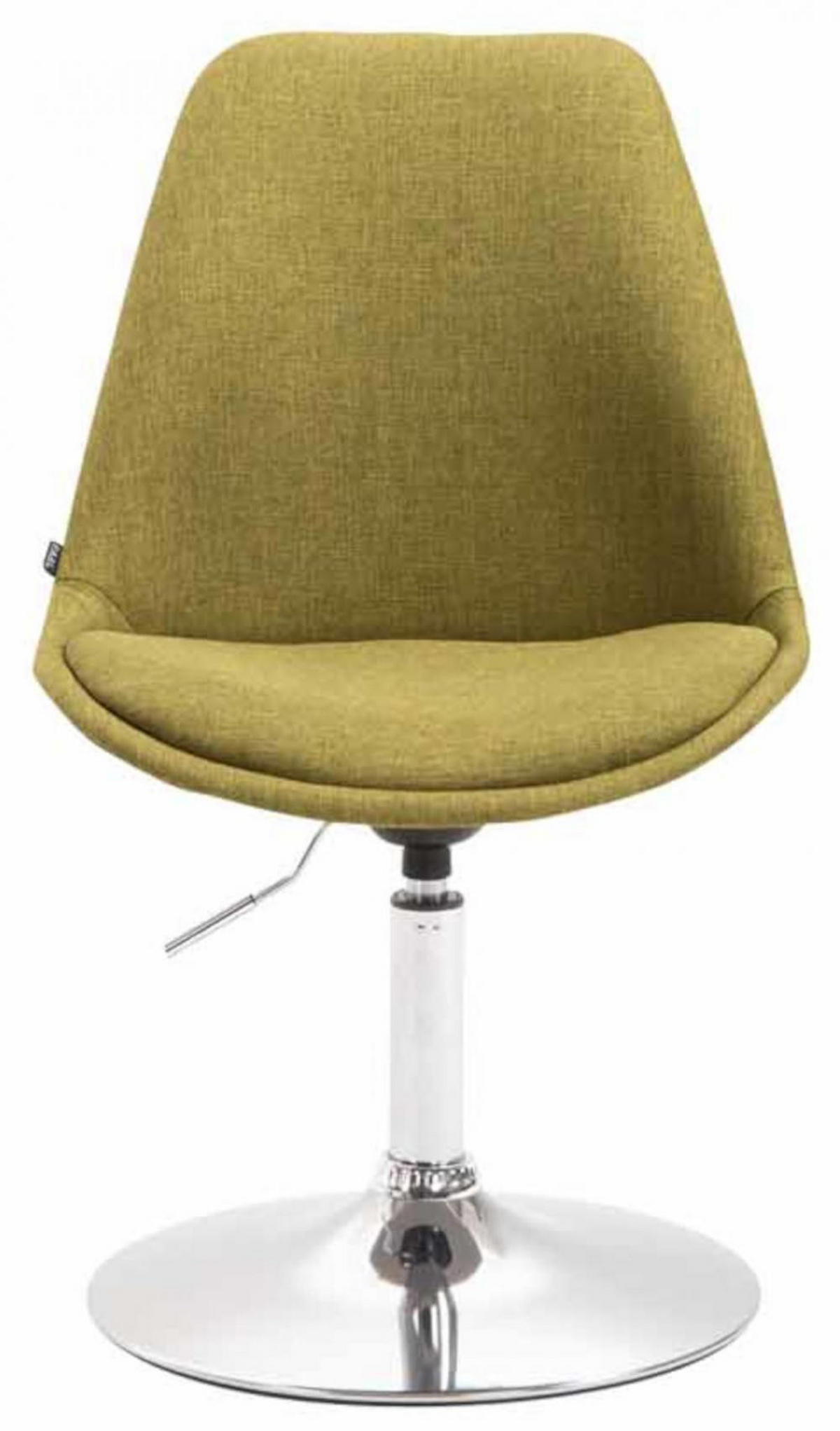 STUHL 4er Set Stoff grün - Chromfarben/Grün, Textil/Metall (48/76/57cm) - CLP