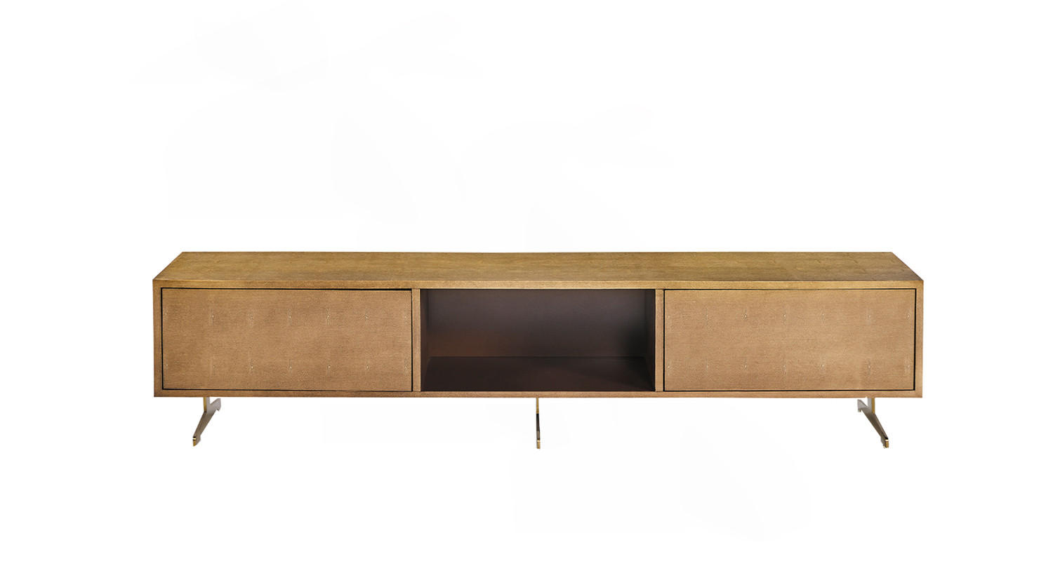 LOWBOARD GALA Gold Holz - Goldfarben, Holz/Metall (180/42/40cm) - KAWOLA