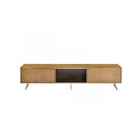 LOWBOARD GALA Gold Holz - Goldfarben, Holz/Metall (180/42/40cm) - KAWOLA
