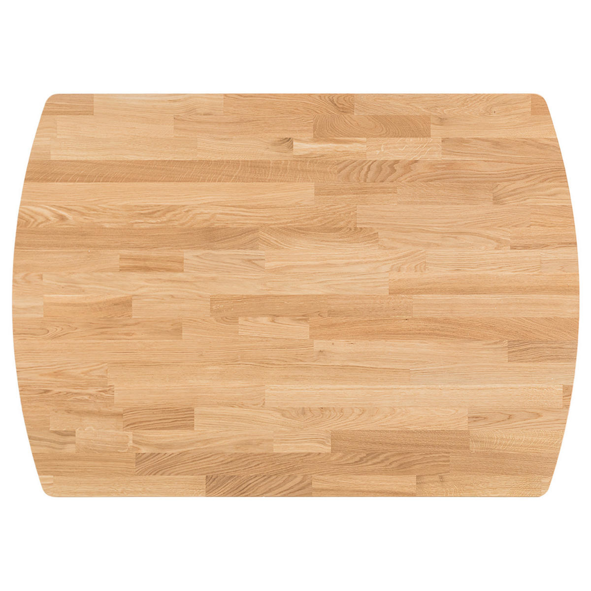 ESSTISCH - Eiche massiv - Eichefarben, Holz (90/120/75cm) - home24