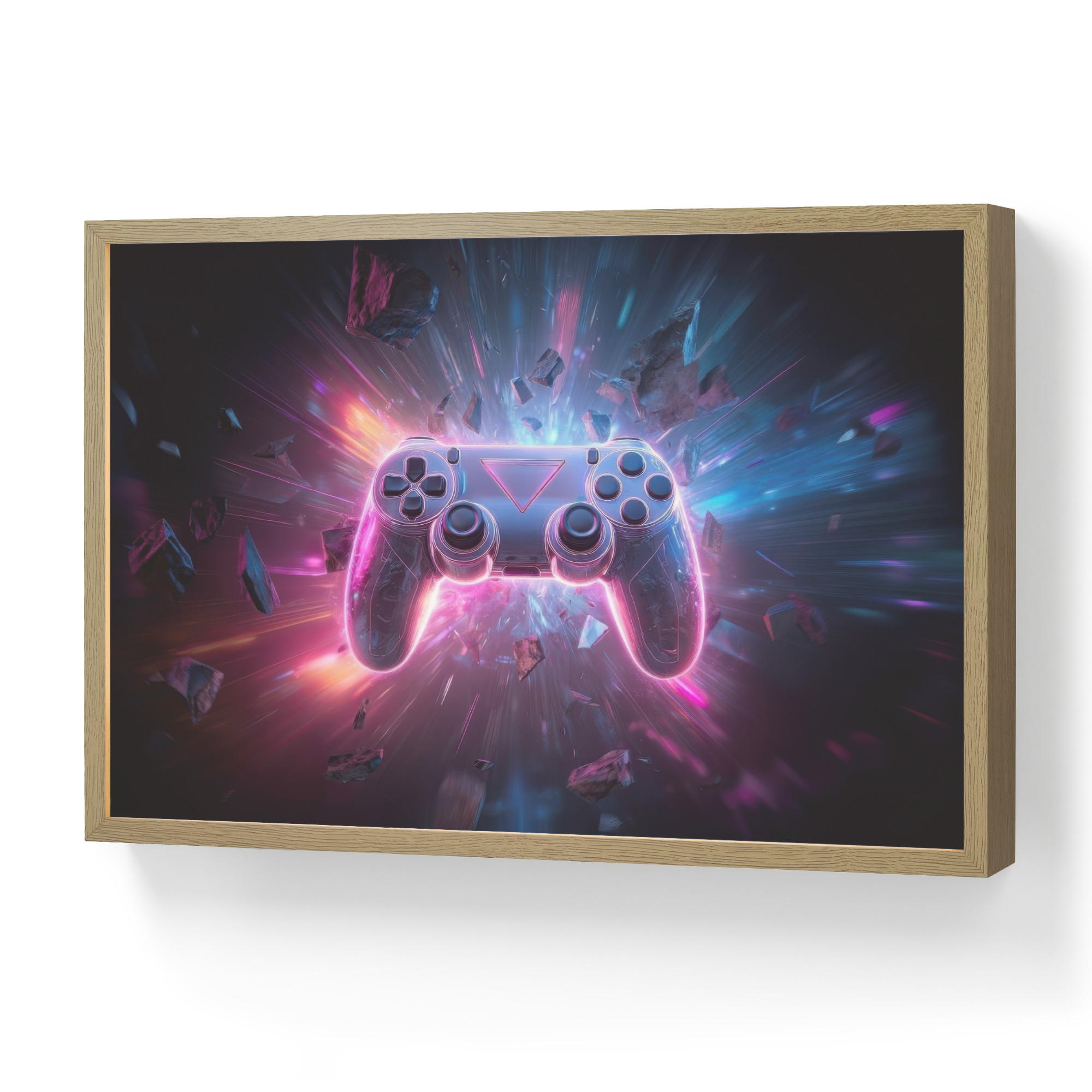 OnlyWow DOBÍJECÍ NOČNÍ LAMPIČKA Controller - Neon - Explosion - Abstraktní 60x40 cm