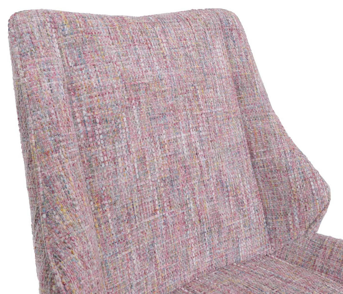ESSZIMMERSTUHL Schwarz, Rosa 2er-Set - Schwarz/Rosa, Textil (55/88/63cm) - MCW
