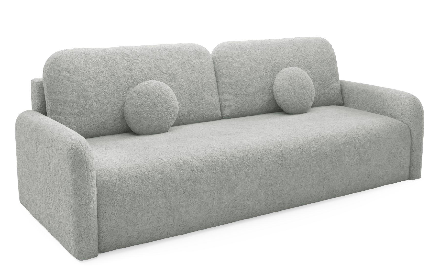 SOFA Grau RAVI Mit Bettkasten Fredo 30 - Grau, Textil (218/90/88cm) - Sepro Meble