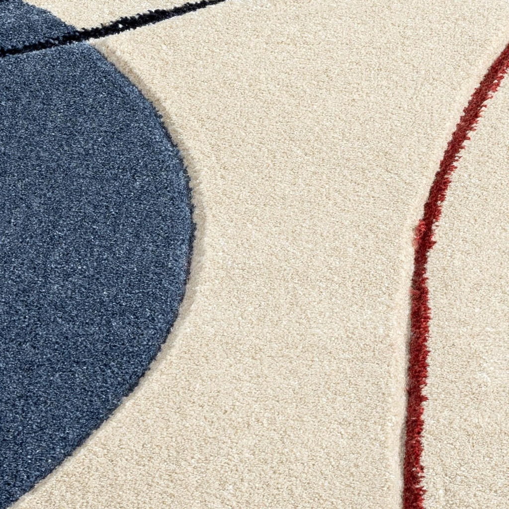 Thumbnail - carpet city Kurzflor-Teppich, Mehrfarbig, Textil, Grafikmuster, Rechteckig, 120x170 cm, Oeko-Tex® Standard 100, für Fußb...