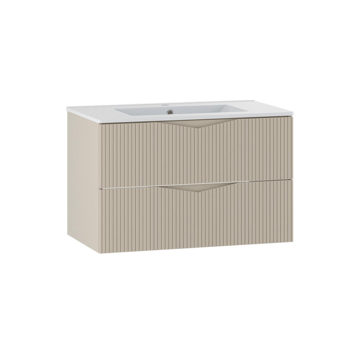 WASCHTISCH 80cm Tao Kaschmir - Beige, Holzwerkstoff (80/50/45.8cm) - Petits-meubles