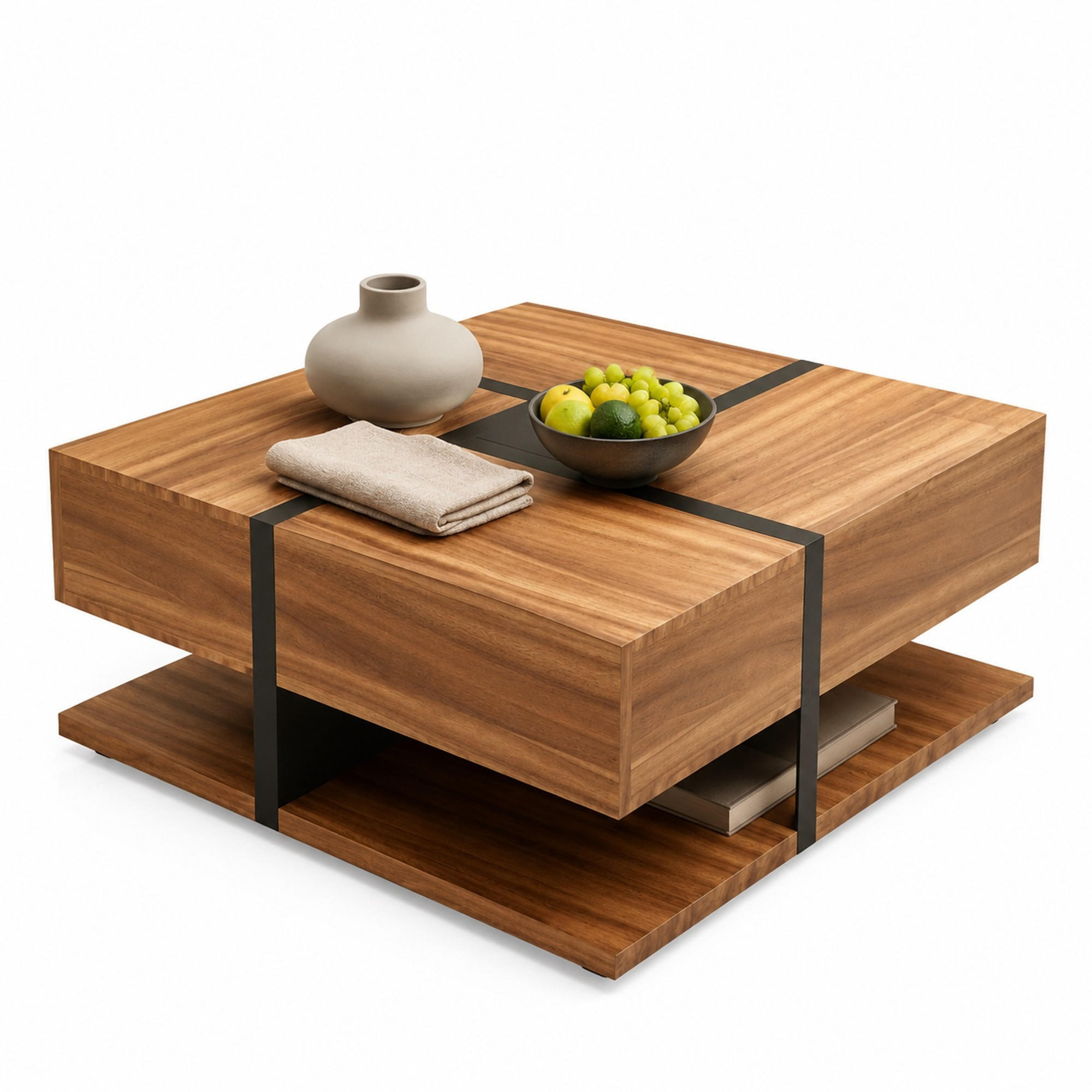 Ivmeu Couchtisch Natur 78x36x78 cm