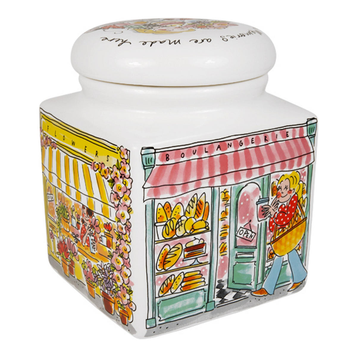 VORRATSDOSE Blond Geburtstag - Menü & Erinnerungen in Bunt - 20cm - Multicolor, Keramik (16/20/16cm) - Blond Amsterdam