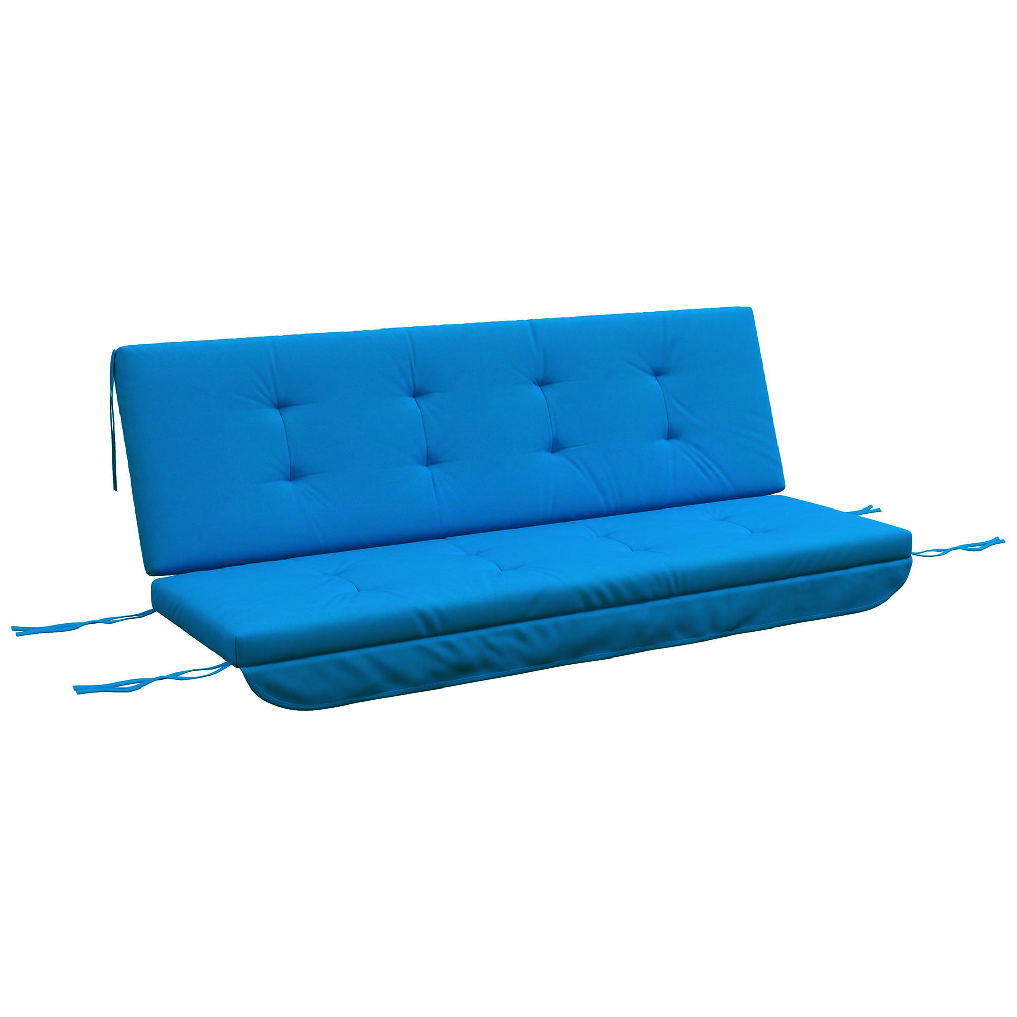 SITZKISSEN, Polyesterstoff, Blau - Blau, Kunststoff (100/8/170cm) - Outsunny