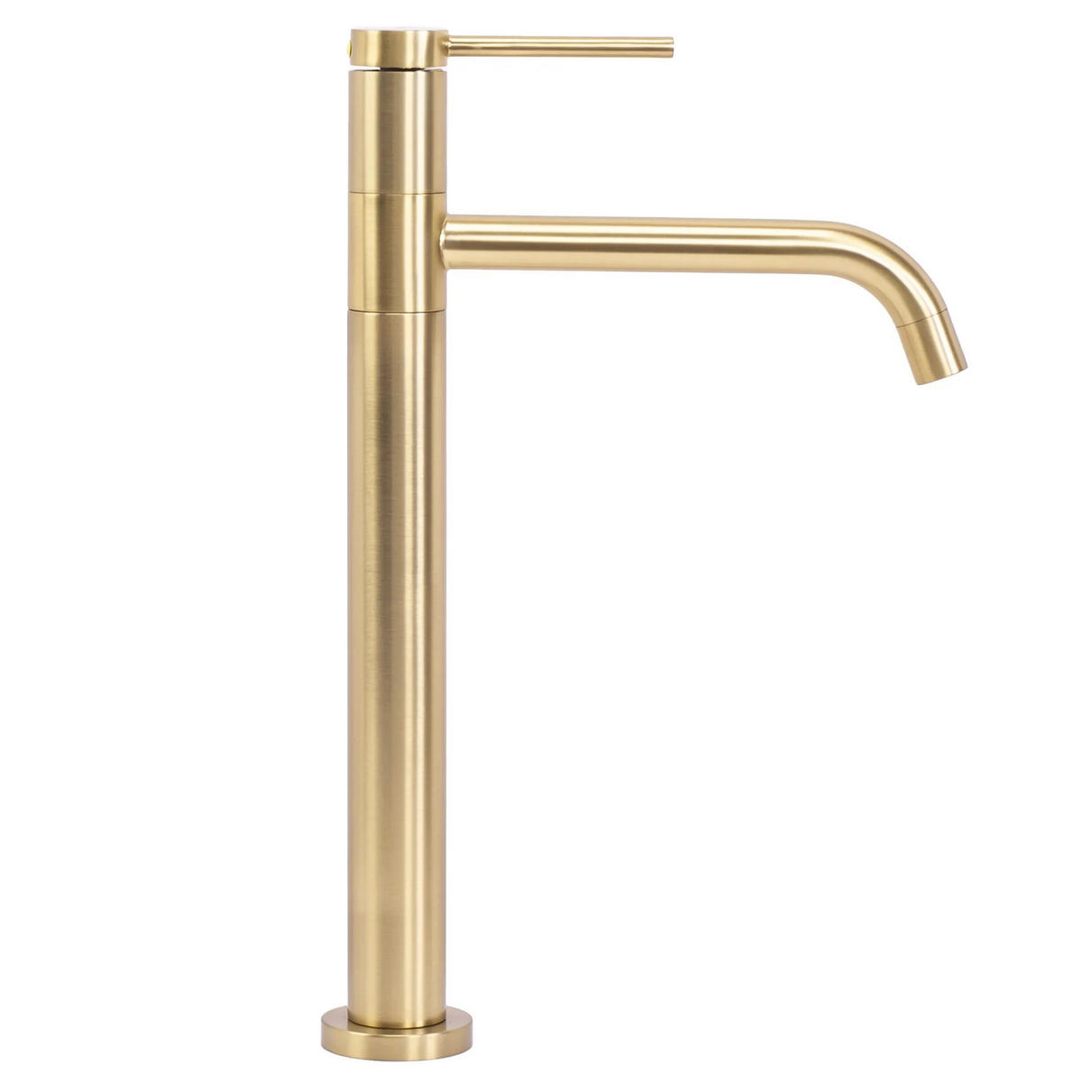 WASCHBECKENARMATUR Rea Lugano Slim Brush Gold High - Goldfarben, Metall (5/34/23cm) - REA