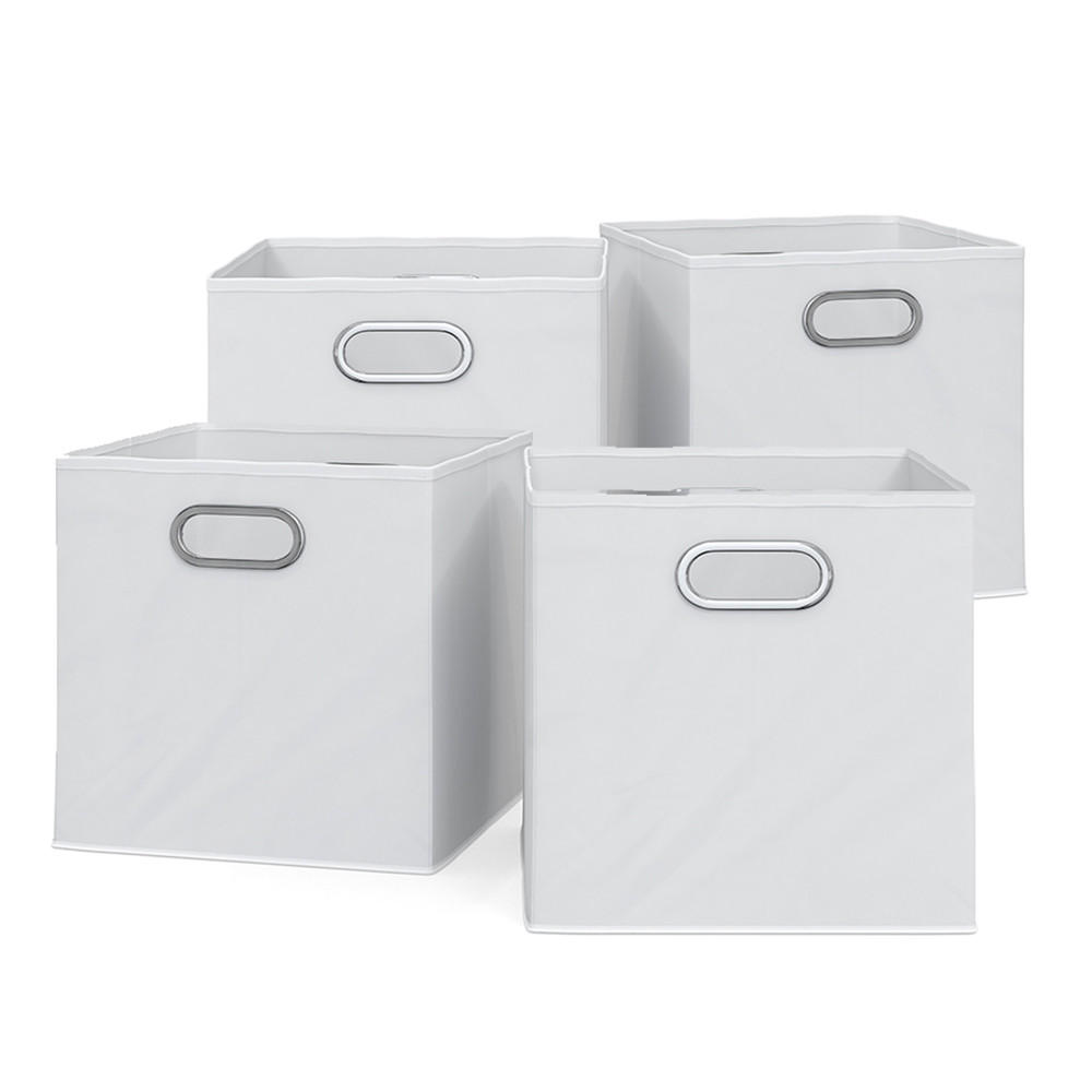 FALTBOX Weiß 30 x 30 cm 4er Set - Weiß, Wellpappe (30/30cm) - Vicco