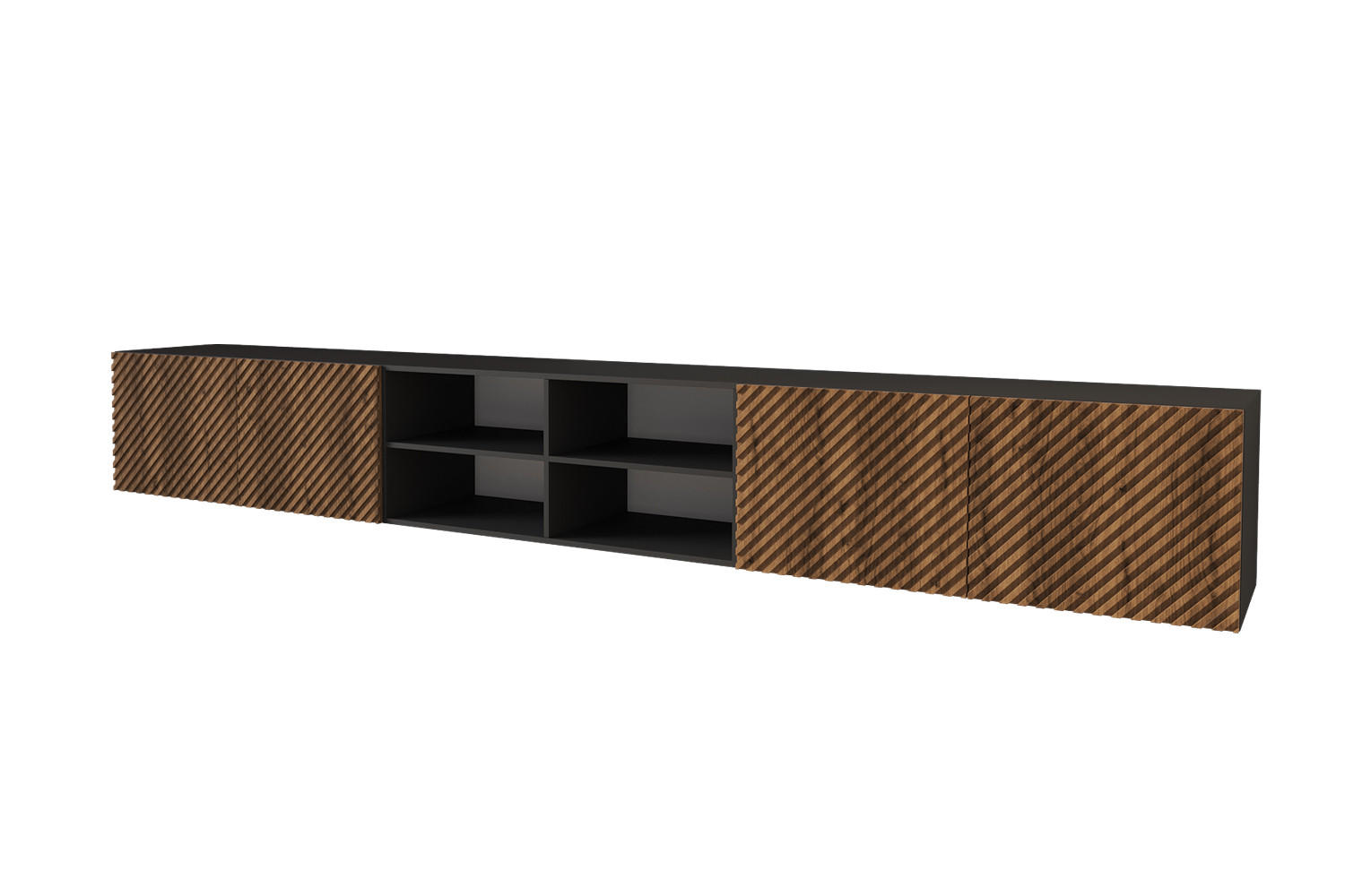 Altdecor Lowboard Eiche Wotan 300x40x40 cm