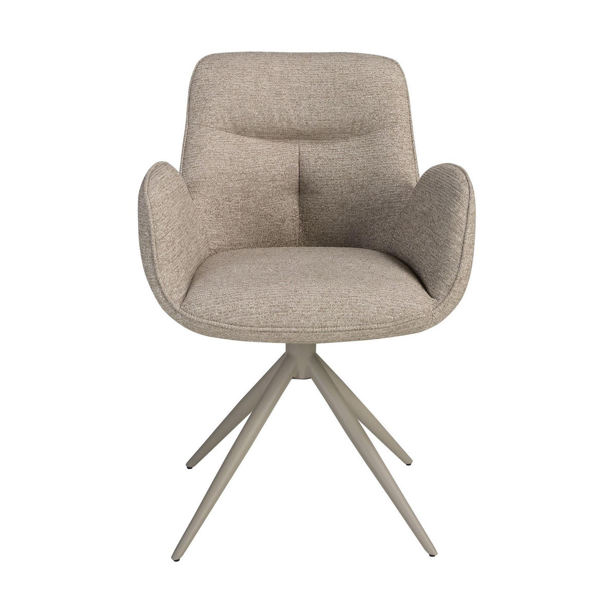 STUHL aus Stoff 61/63/84 cm - Beige/Sahara, Textil/Metall (61/84/63cm) - ANGEL CERDA