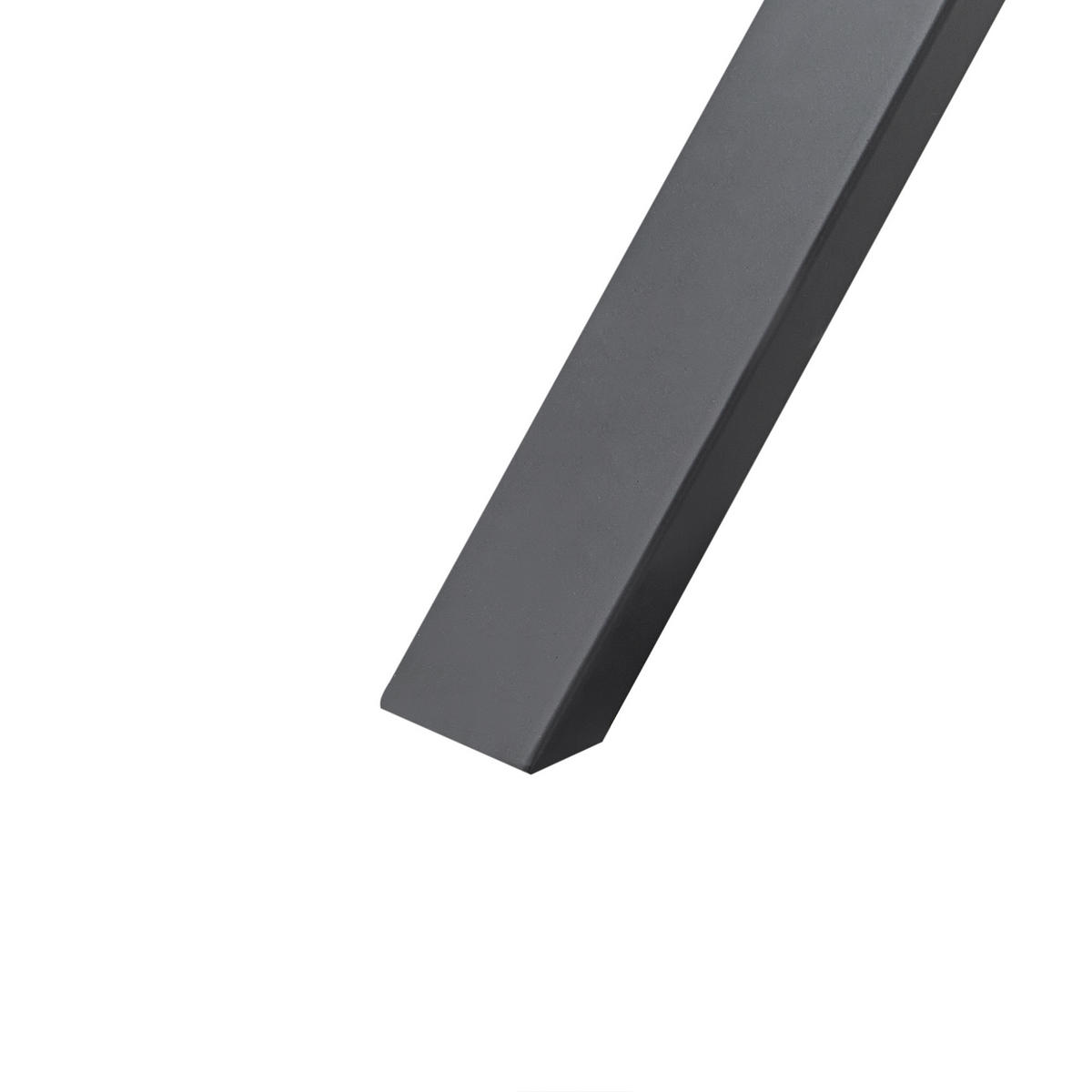 ESSTISCH 160/90 cm Dunkler Holzfarbton/Schwarz Clifton - Dunkelbraun/Schwarz, Holz (160/90/75cm) - Beliani