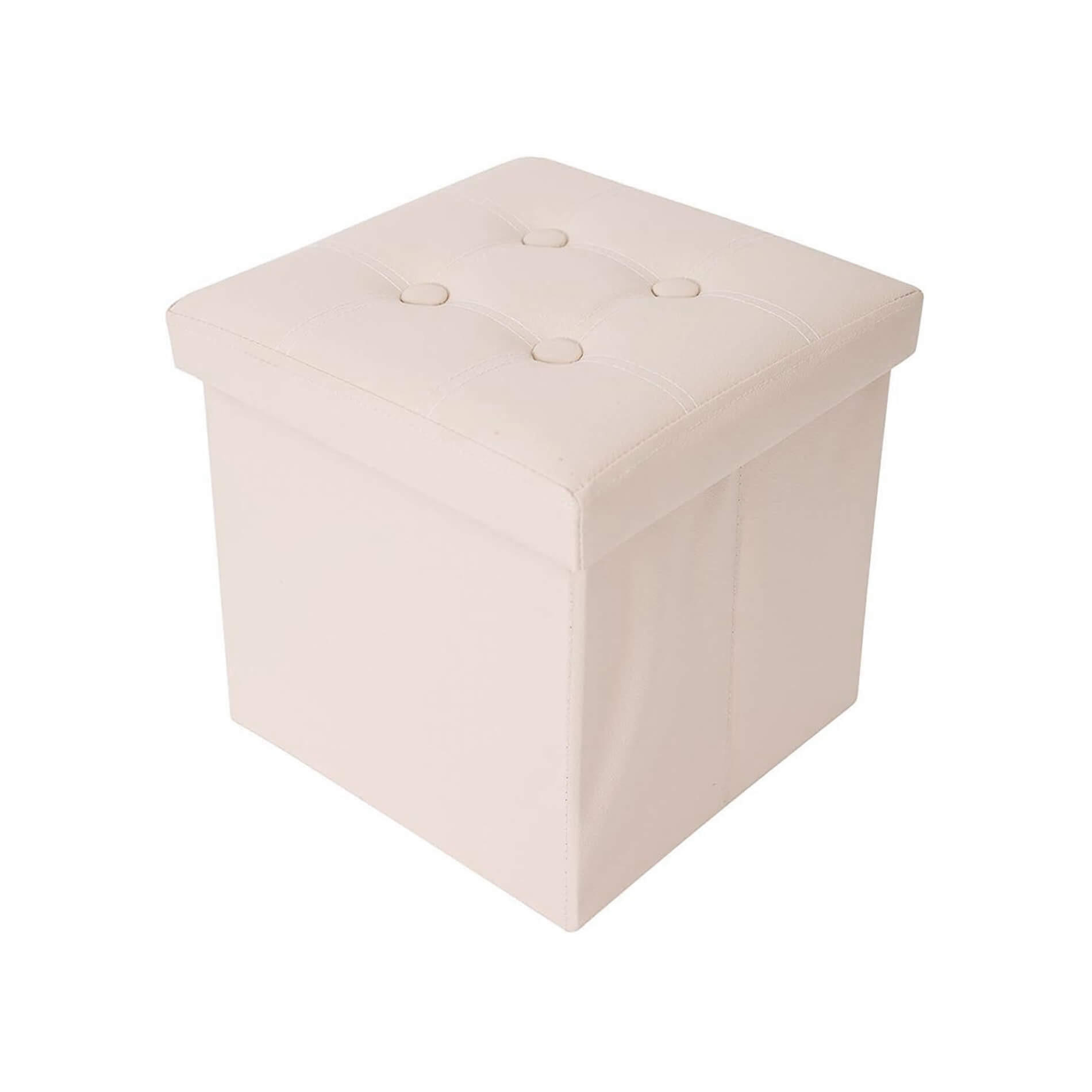 Mobili Rebecca Fusshocker Beige 30x30x30 cm