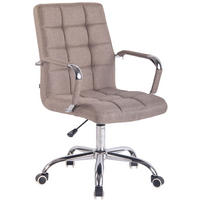 BÜROSTUHL Deal, Stoff Taupe - Taupe, Textil/Metall (56/104/62cm) - TPFLiving
